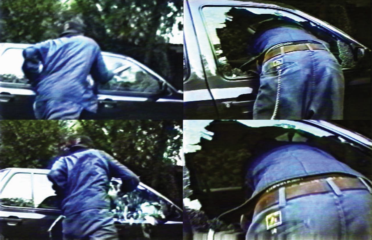 Miguel Calderón and Yoshua Okón, "A Proposito" (1997), video still. (image courtesy the artists)