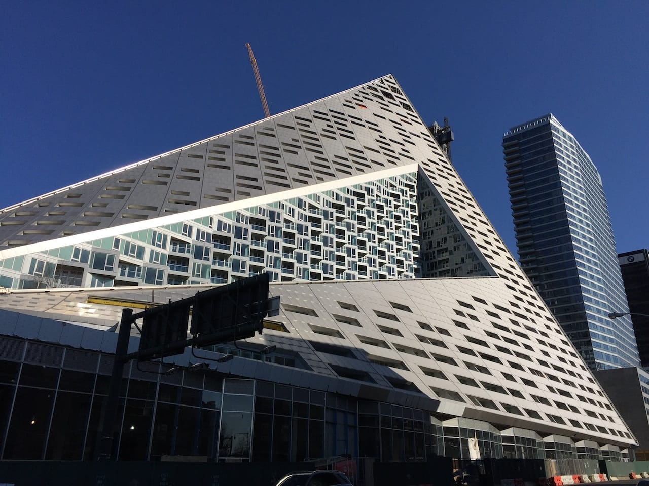 Bjarke Ingels's 625 West 57th Street, nearing completion