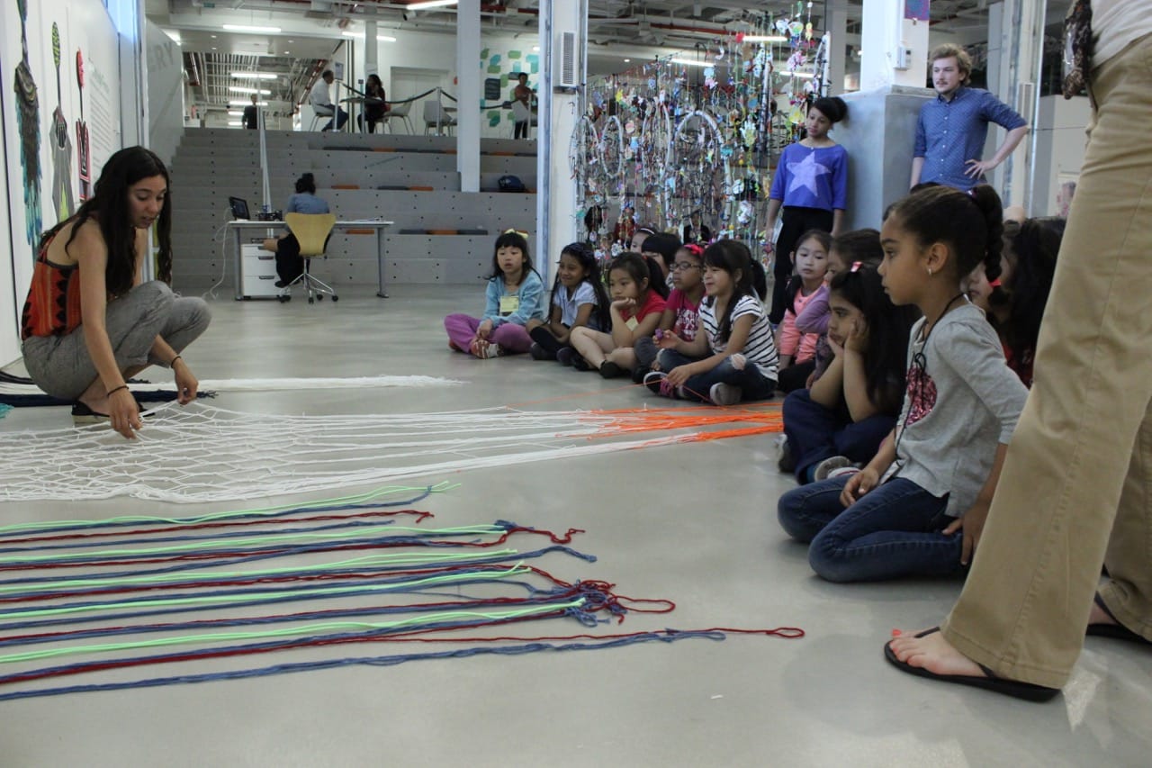 Students visit the BRIC Media House. Photo by Jackie Chang via BRIC