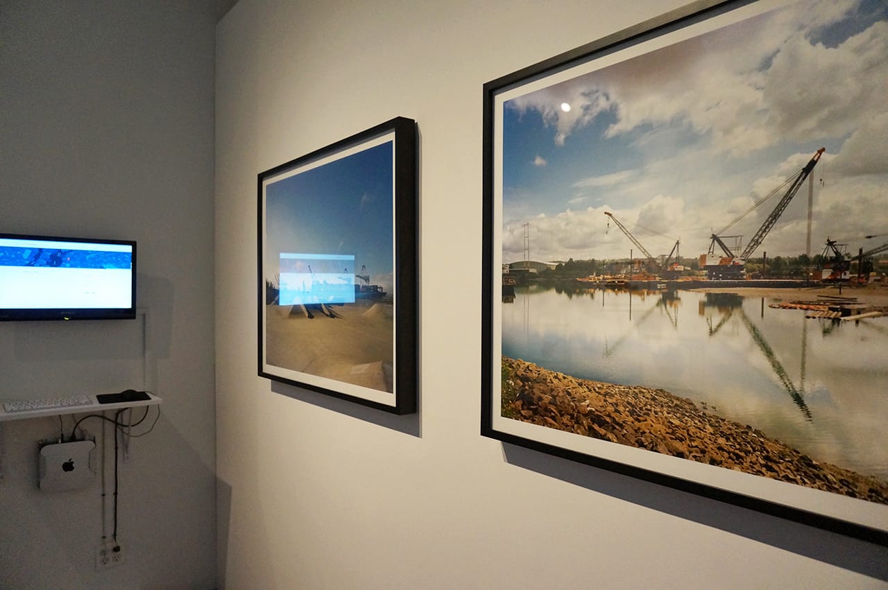 Installation view of Brooke Singer's work in 'Aqueous Earth' at ISCP (click to enlarge)