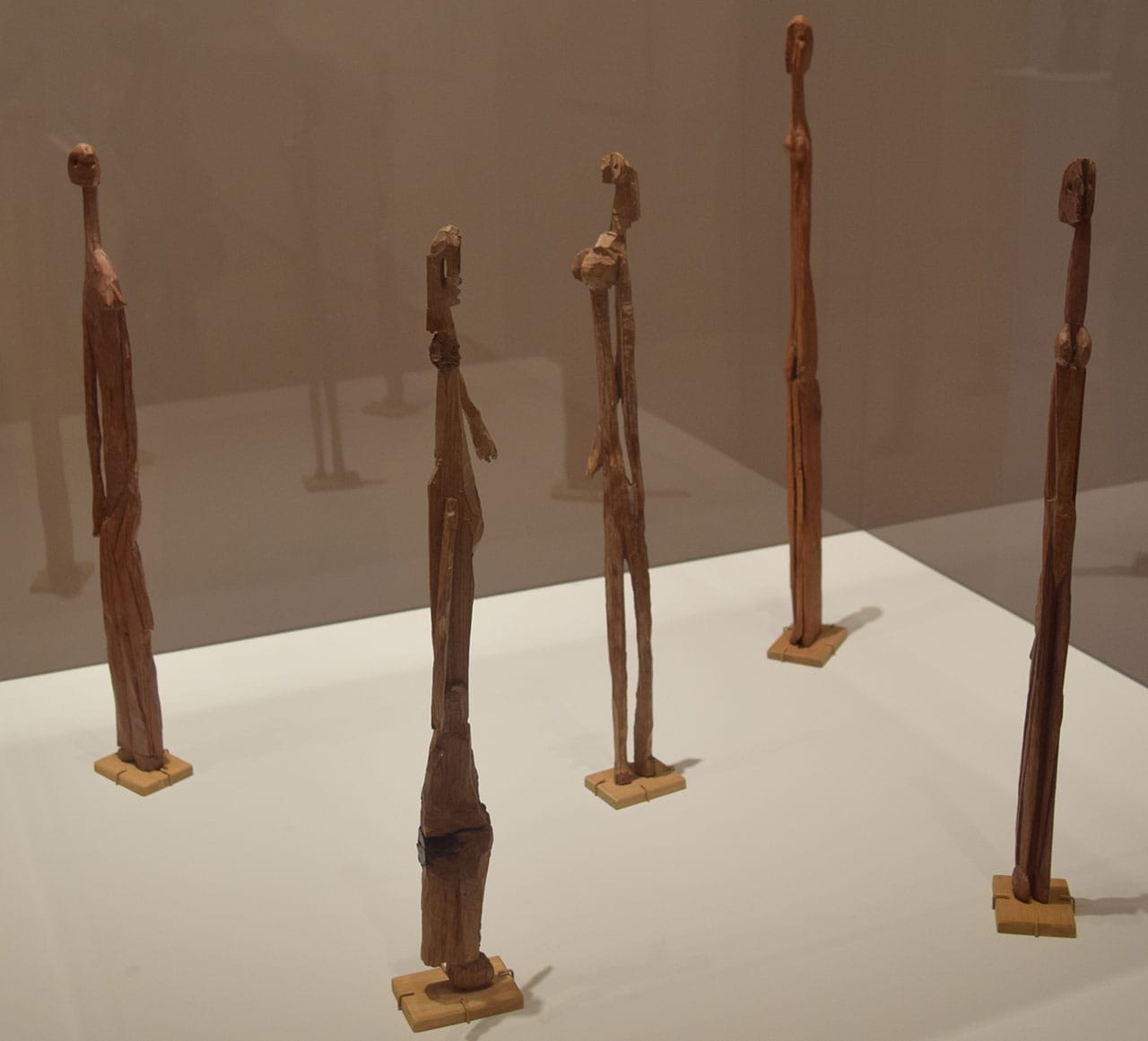 A view of various Picasso sculptures of women (photo by Ben Sutton/Hyperallergic)