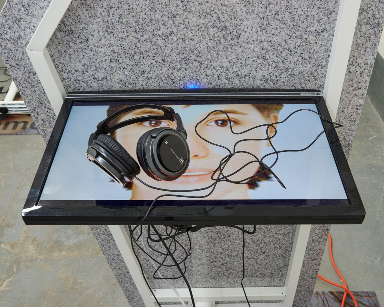 Exhibition view, Essex Flowers, New York, Eva and Franco Mattes, “Dark Content,” (2015) photograph by Kyle Khnodell.