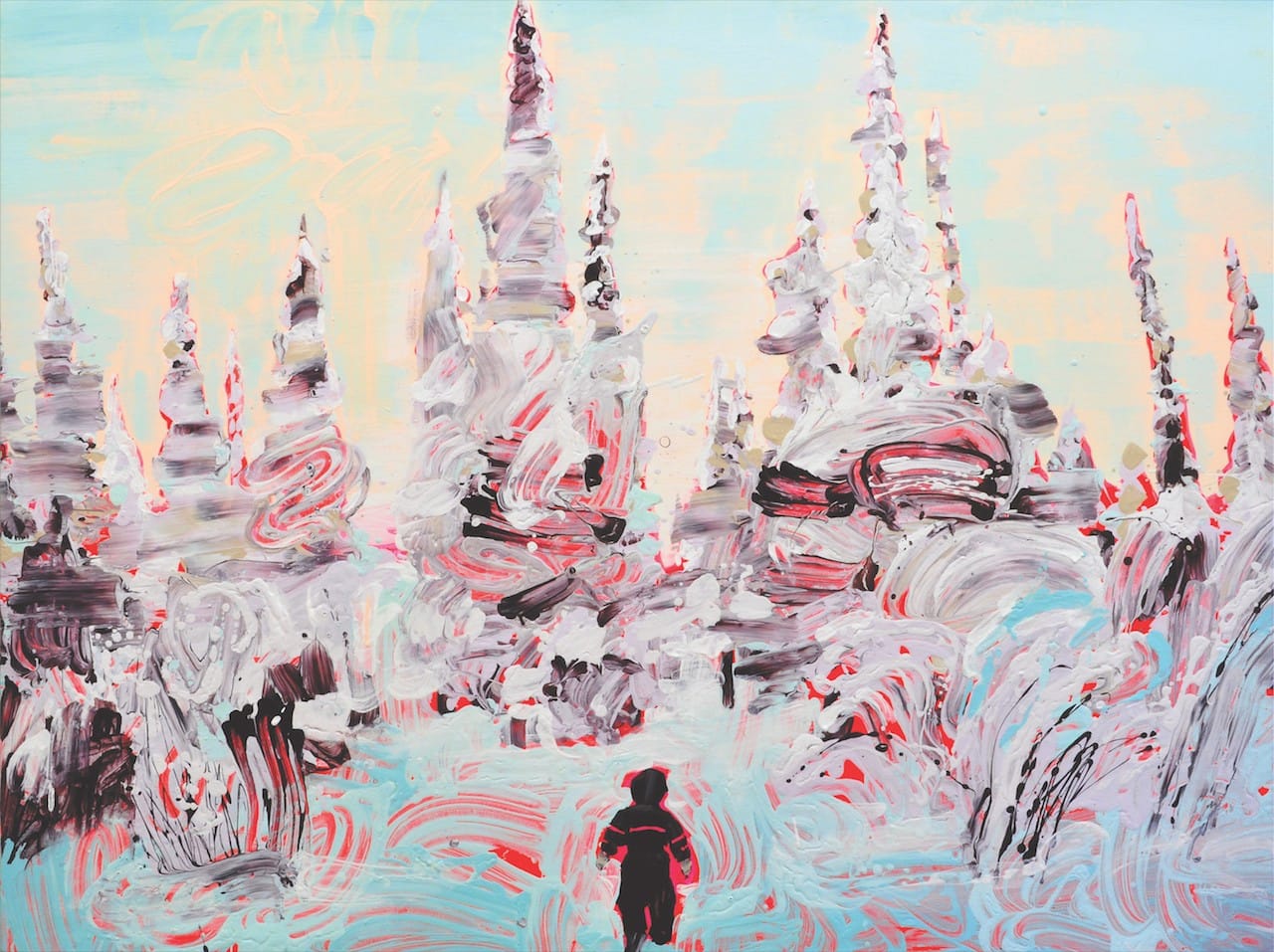 Sirpa Särkijärvi, "Viides sukupolvi" ("Fifth Generation") (2011), acrylic on canvas, 41 3/8 x 55 1/8 in. (courtesy of the artist and Gallery AMA, Helsinki © Sirpa Särkijärvi)