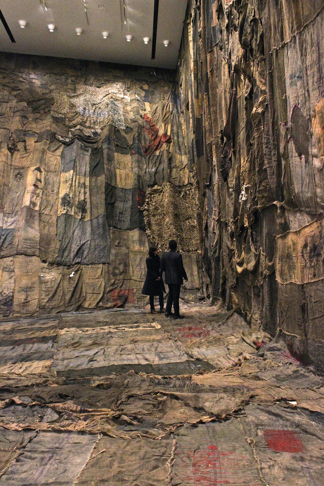 Ibrahim Mahama, "Post No Bill" (2015) (click to enlarge)