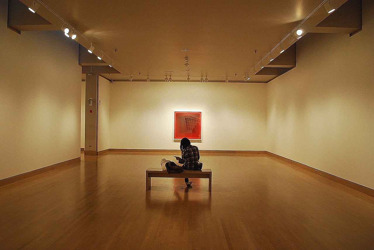 A visitor at the Frye Museum, Seattle WA. Photo by Joe Wolf/Flickr