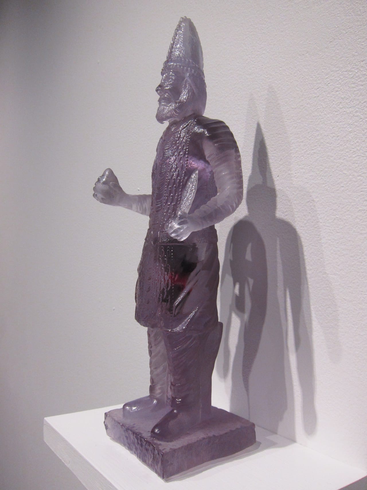 Morehshin Allahyari, "Material Speculation: ISIS, Unknown King of Hatra" (2015) (photo by the author for Hyperallergic) (click to enlarge)