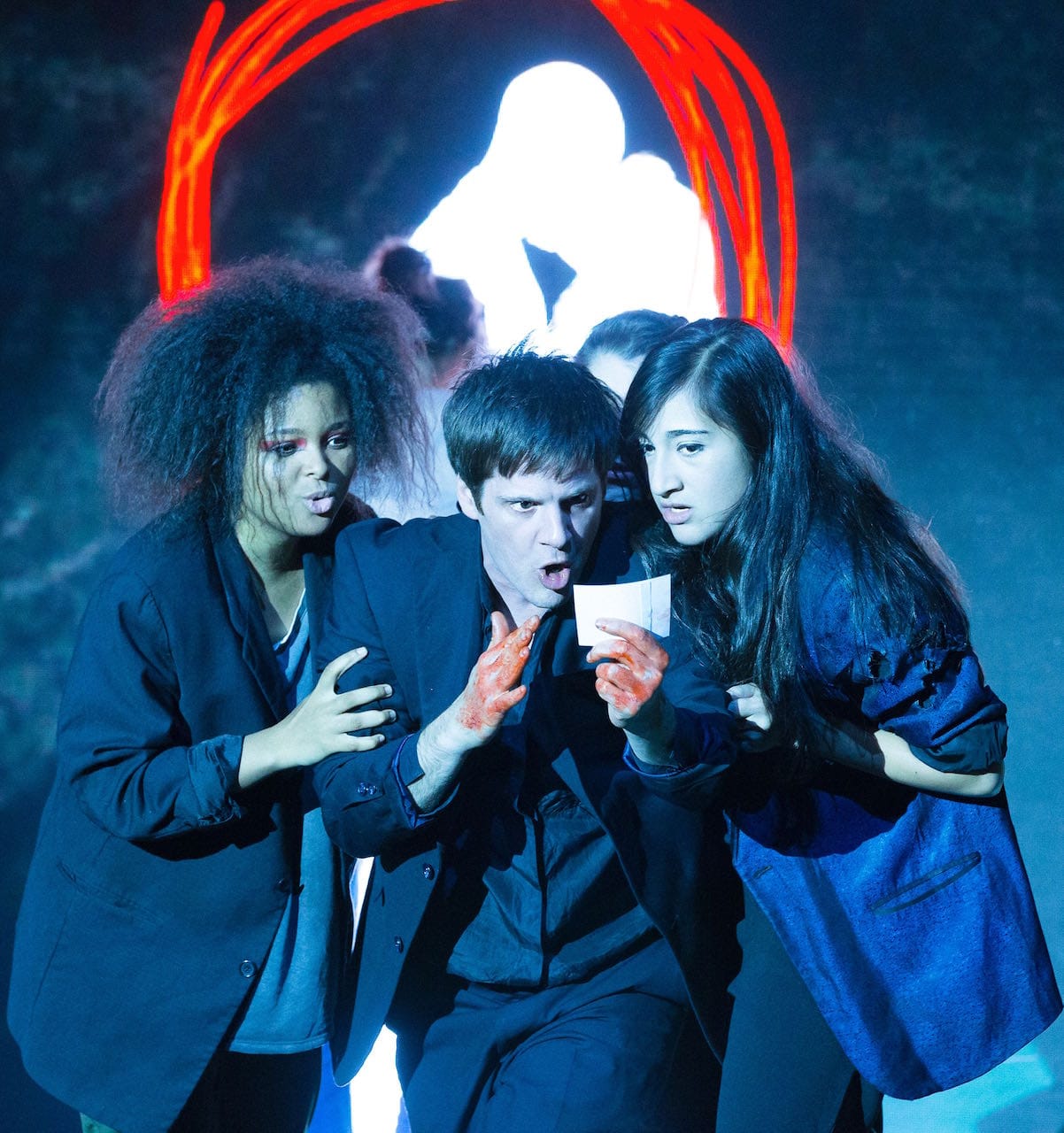 Brynn Williams, Michael Esper, and Krystina Alabado in 'Lazarus' (photo by Jan Versweyveld)