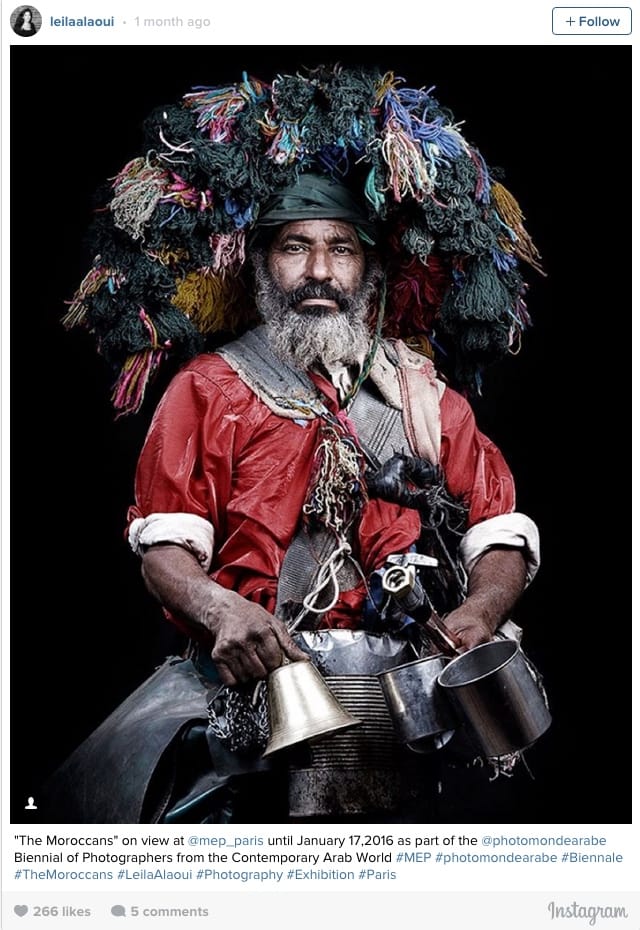 (screenshot via @LeilaAlaoui/Instagram)