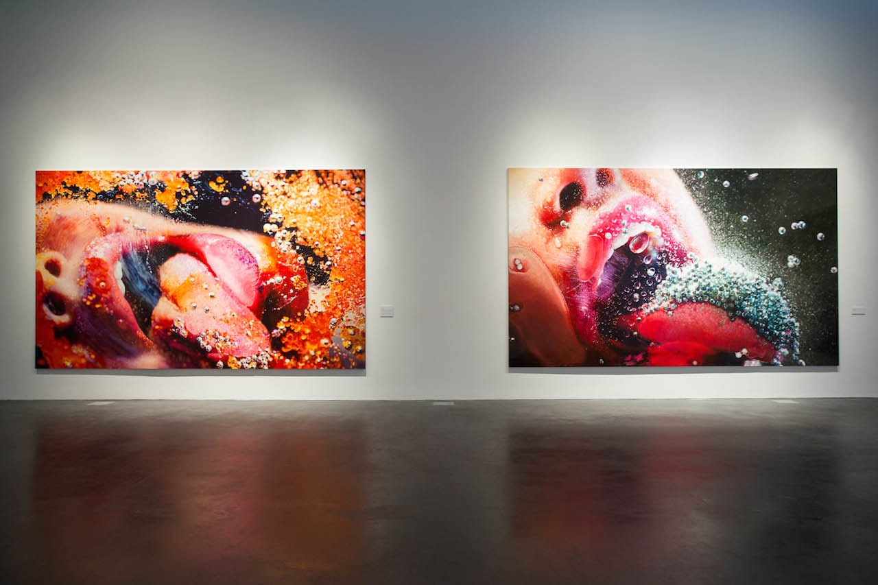 Installation view of 'Marilyn Minter: Pretty/Dirty' at the Museum of Contemporary Art Denver (photo by Kelly Shroads, courtesy the Museum of Contemporary Art Denver)