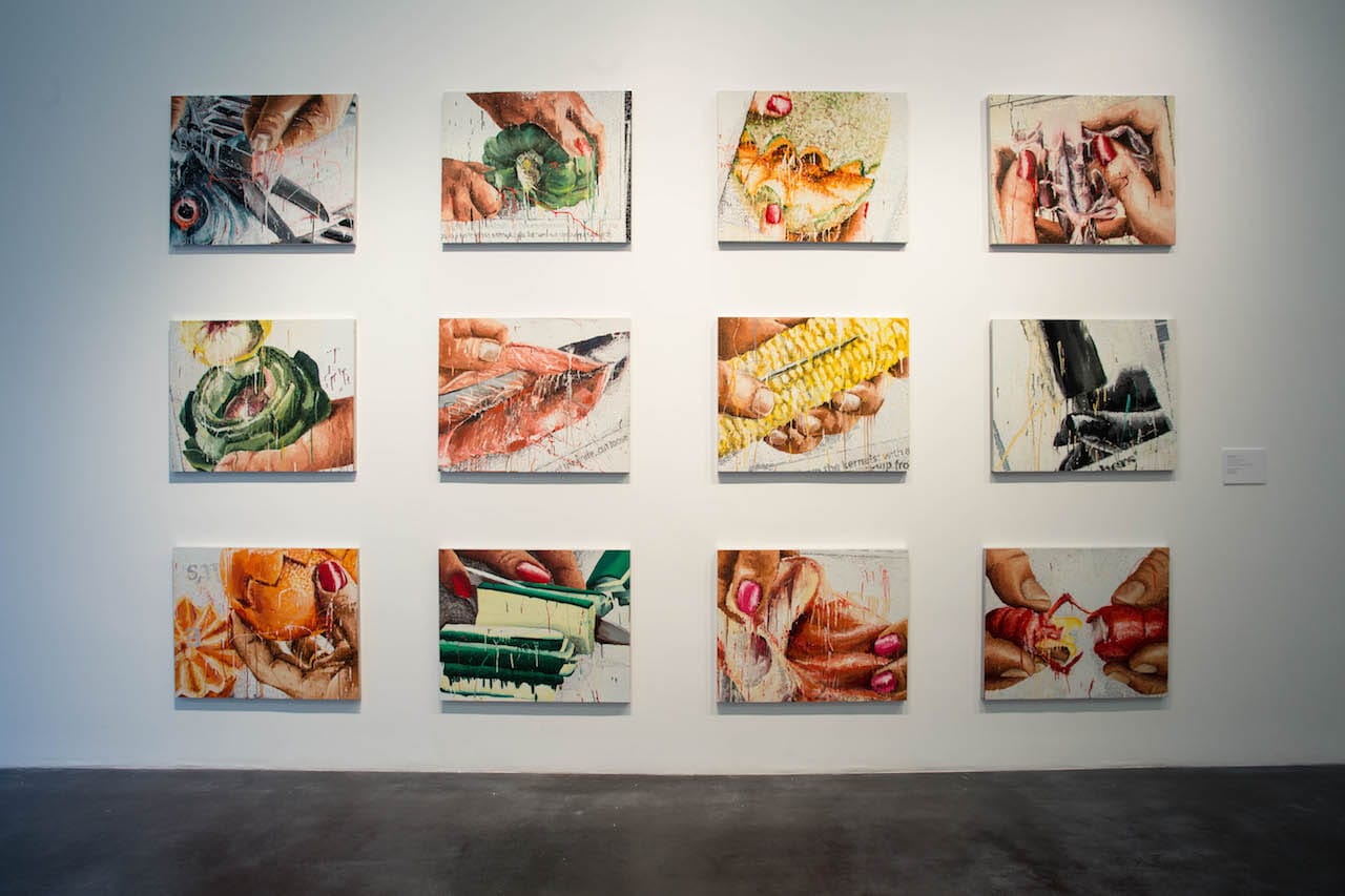 Installation view of 'Marilyn Minter: Pretty/Dirty' at the Museum of Contemporary Art Denver (photo by Kelly Shroads, courtesy the Museum of Contemporary Art Denver)