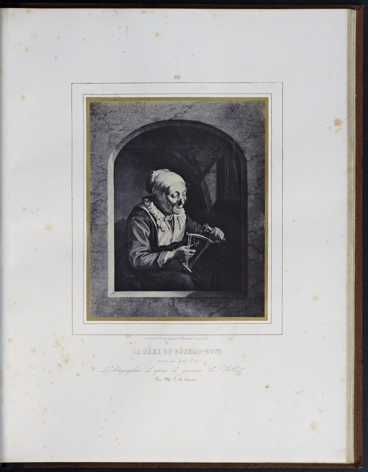 Louis Désiré Blanquart-Evrard, "La Mère de Gérard-Dow" from "Album photographique de l’artiste et de l’amateur" (1851)
