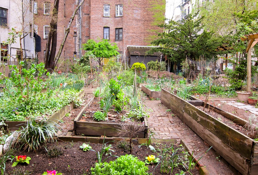 The Sixth Street and Avenue B community garden (photo by Eric Wittman/Flickr)