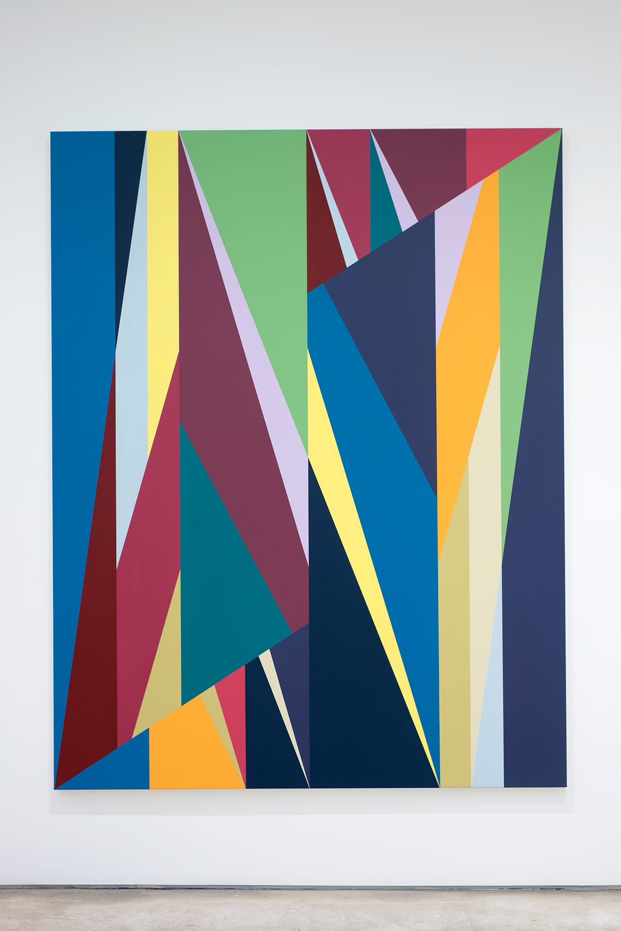 Odili Donald Odita, "Other World" (2015), acrylic on canvas, 90 x 70 inches (click to enlarge)