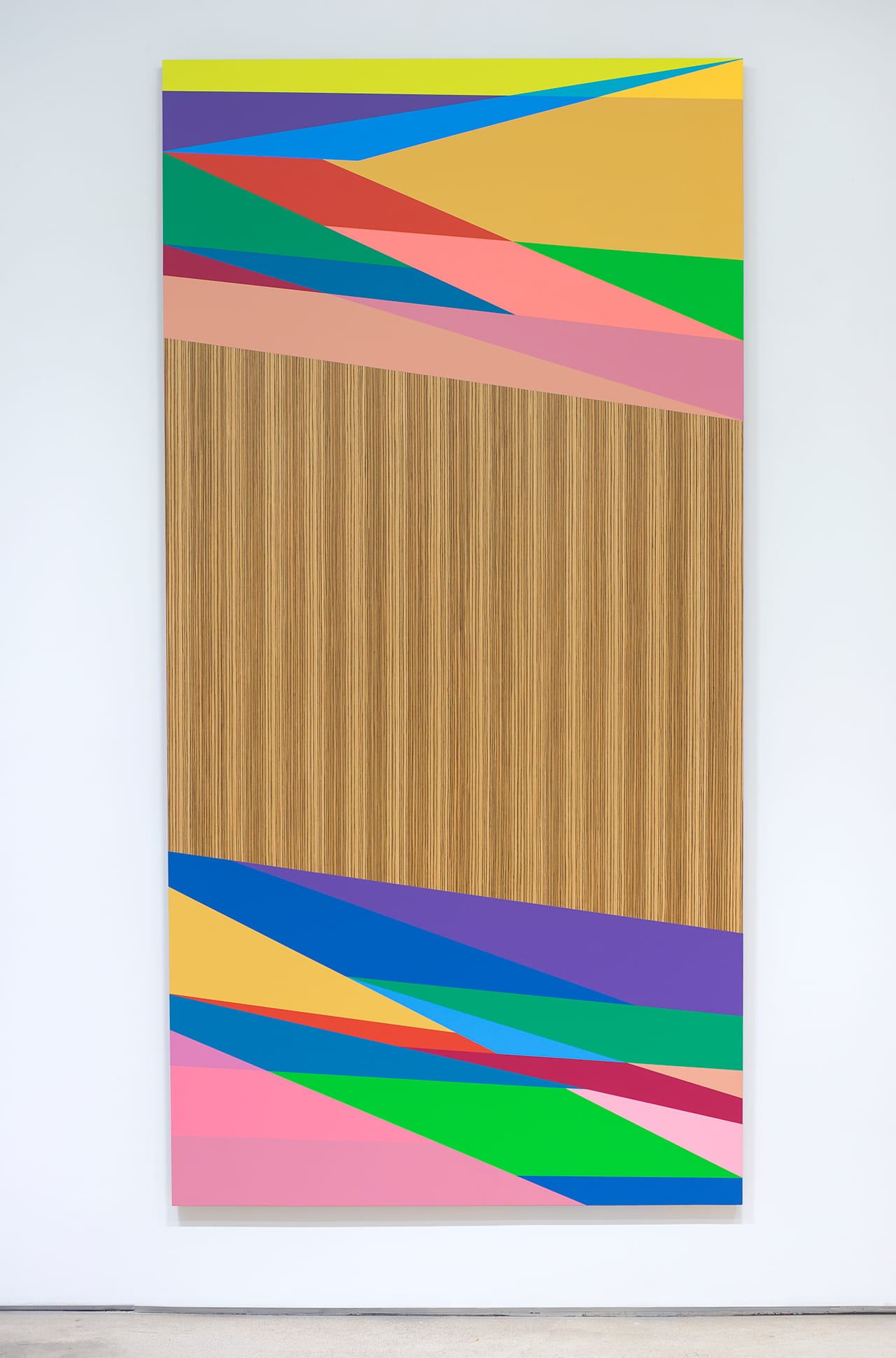 Odili Donald Odita, "Distant Relative" (2015), acrylic latex on panel, 96 x 48 inches