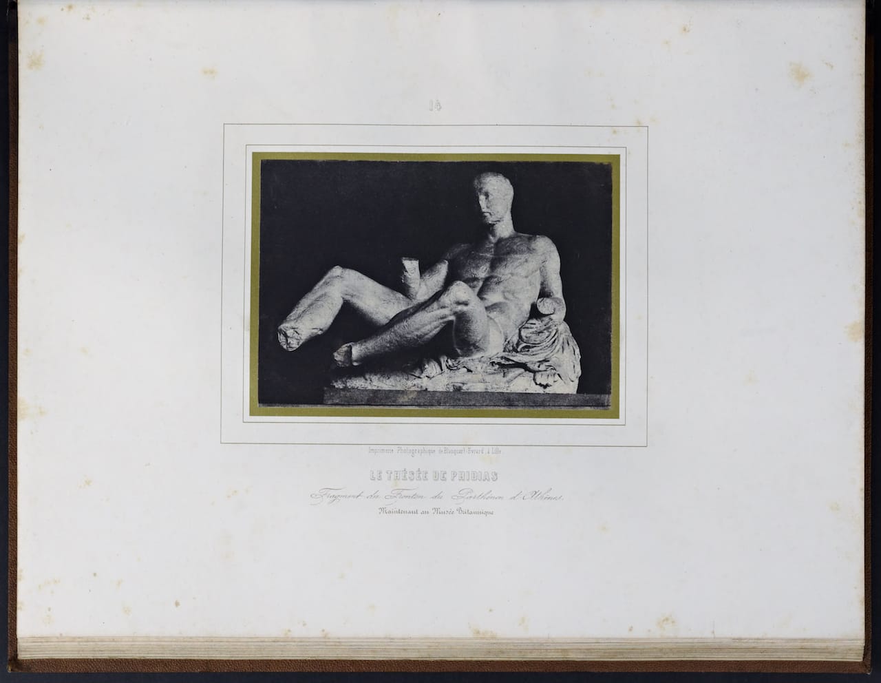 Louis Désiré Blanquart-Evrard, "Le Thésée de Phidias" from "Album photographique de l’artiste et de l’amateur" (1851)