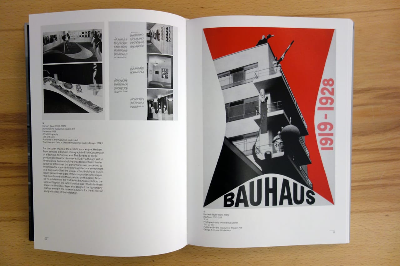 Catalogue cover for 'Bauhaus 1919-1928' in 'Partners in Design' (photo by the author for Hyperallergic)