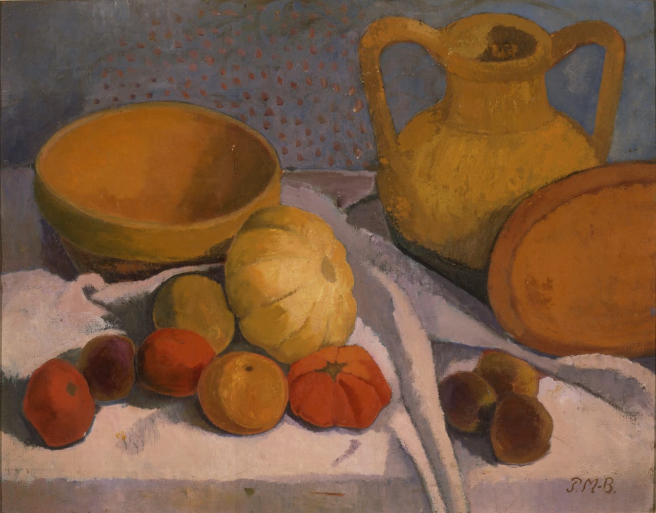 PMBStillLifeYellowBowlEathenwarePitcher