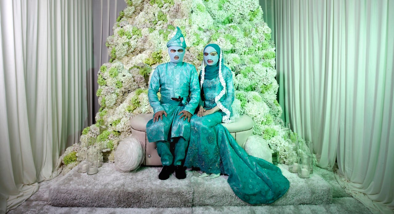 Abdul Abdullah, "The wedding (Conspiracy to commit)" (2015), chromogenic print, 100 x 200cm