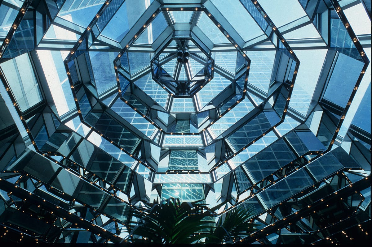 Atrium of the UN Plaza Hotel (courtesy Kevin Roche John Dinkeloo and Associates)