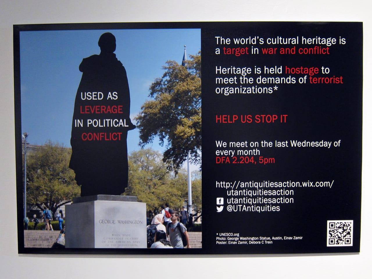 UT Antiquities Action, "George Washington" (2015)