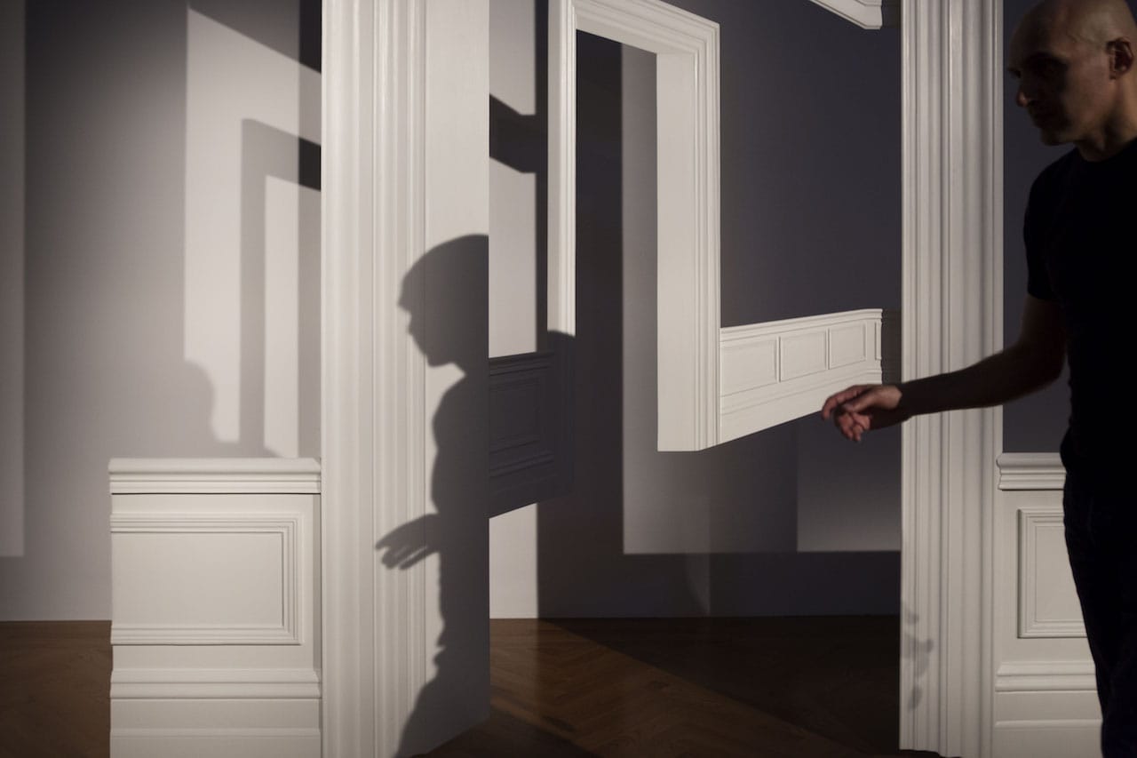 Walid Raad, "Scratching on things I could disavow: Walkthrough" (2015), part of 'Walid Raad' at the Museum of Modern Art through January 31 (© 2015 The Museum of Modern Art, New York; photo by Julieta Cervantes)