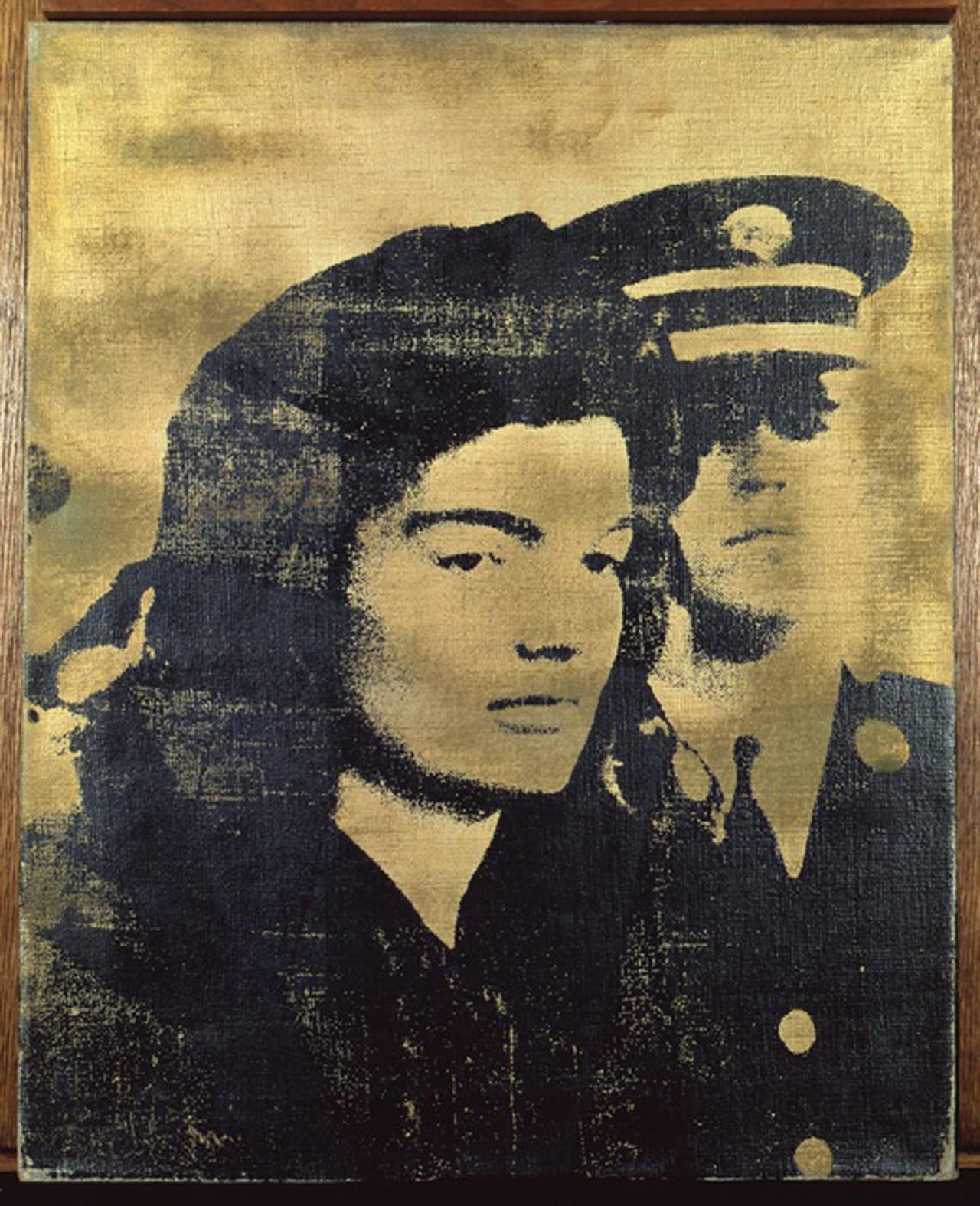 Andy Warhol, "Jackie (Gold)" (1964), silkscreen ink on canvas, 20 by 16 in. (© The Sonnabend Collection, on loan from Antonio Homem © The Andy Warhol Foundation for the Visual Arts, Inc. / ADAGP, Paris 2015)
