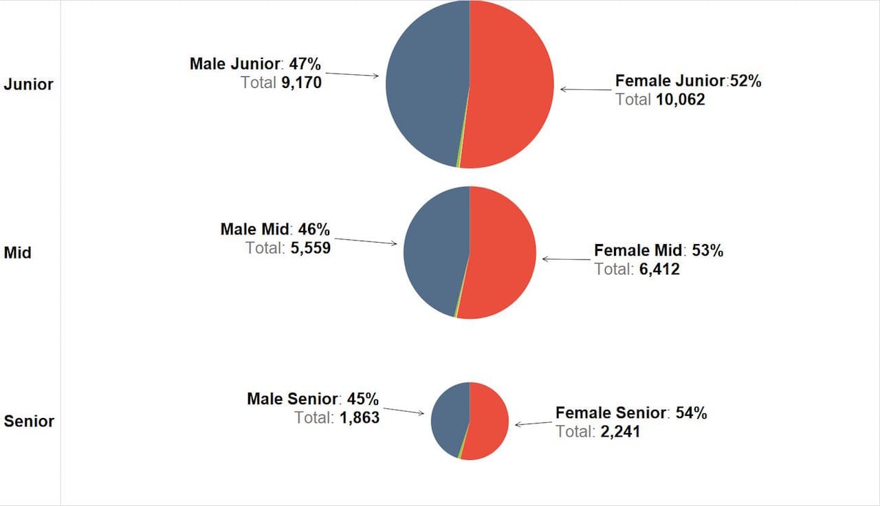 Gender by Level of Seniority