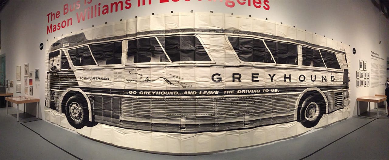 Mason Williams's life-sized "Bus" (1967) is the focus of an exhibition of his LA-based conceptual work.