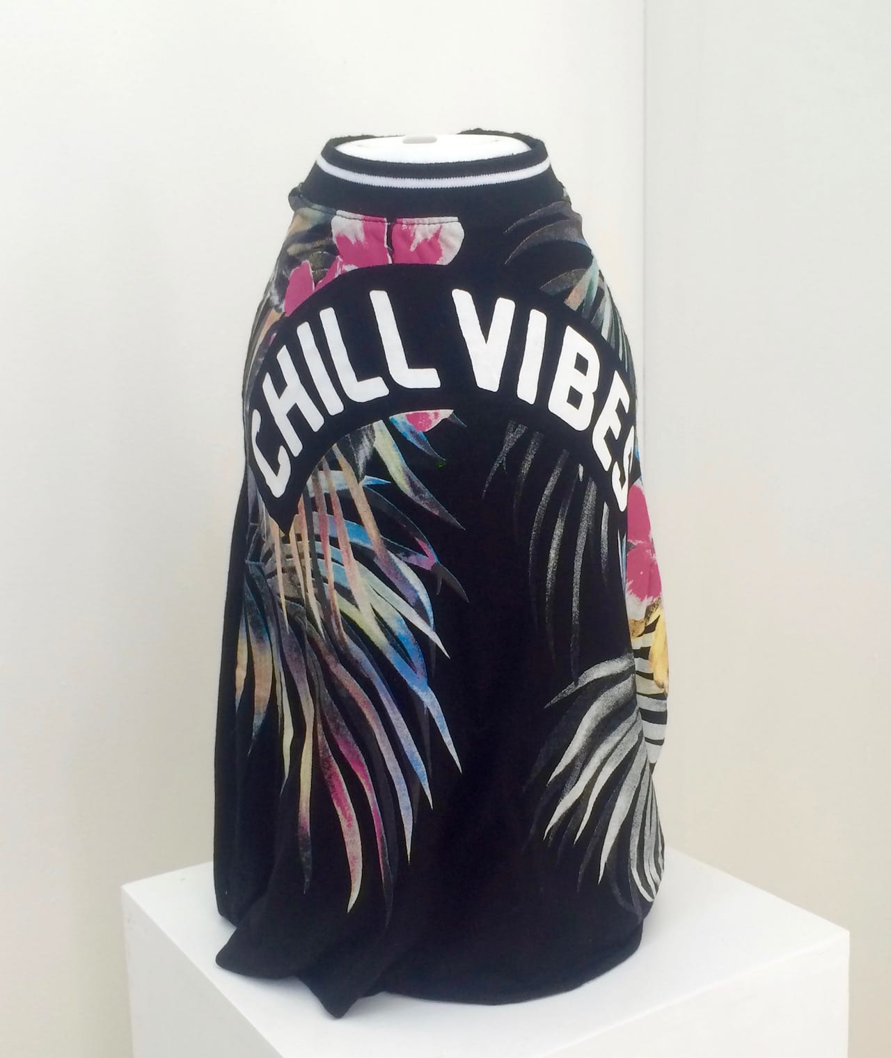 Andrea McGinty, "Chill Vibes" (2015) in the East Hampton Shed booth at the 2016 Material Art Fair