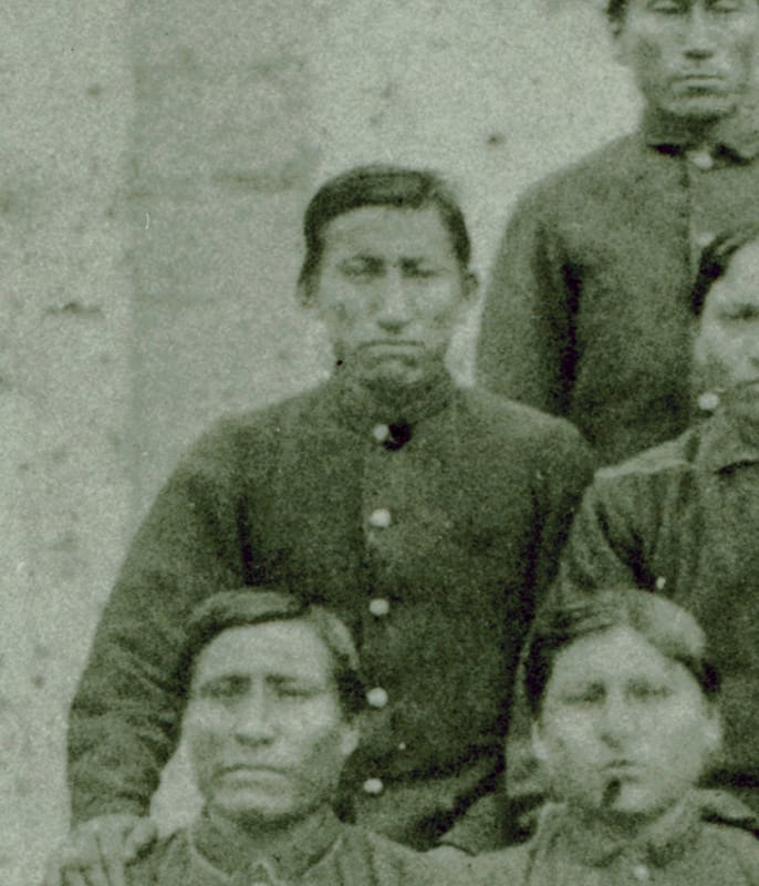 Bear's Heart at Fort Marion (via Smithsonian Institution)