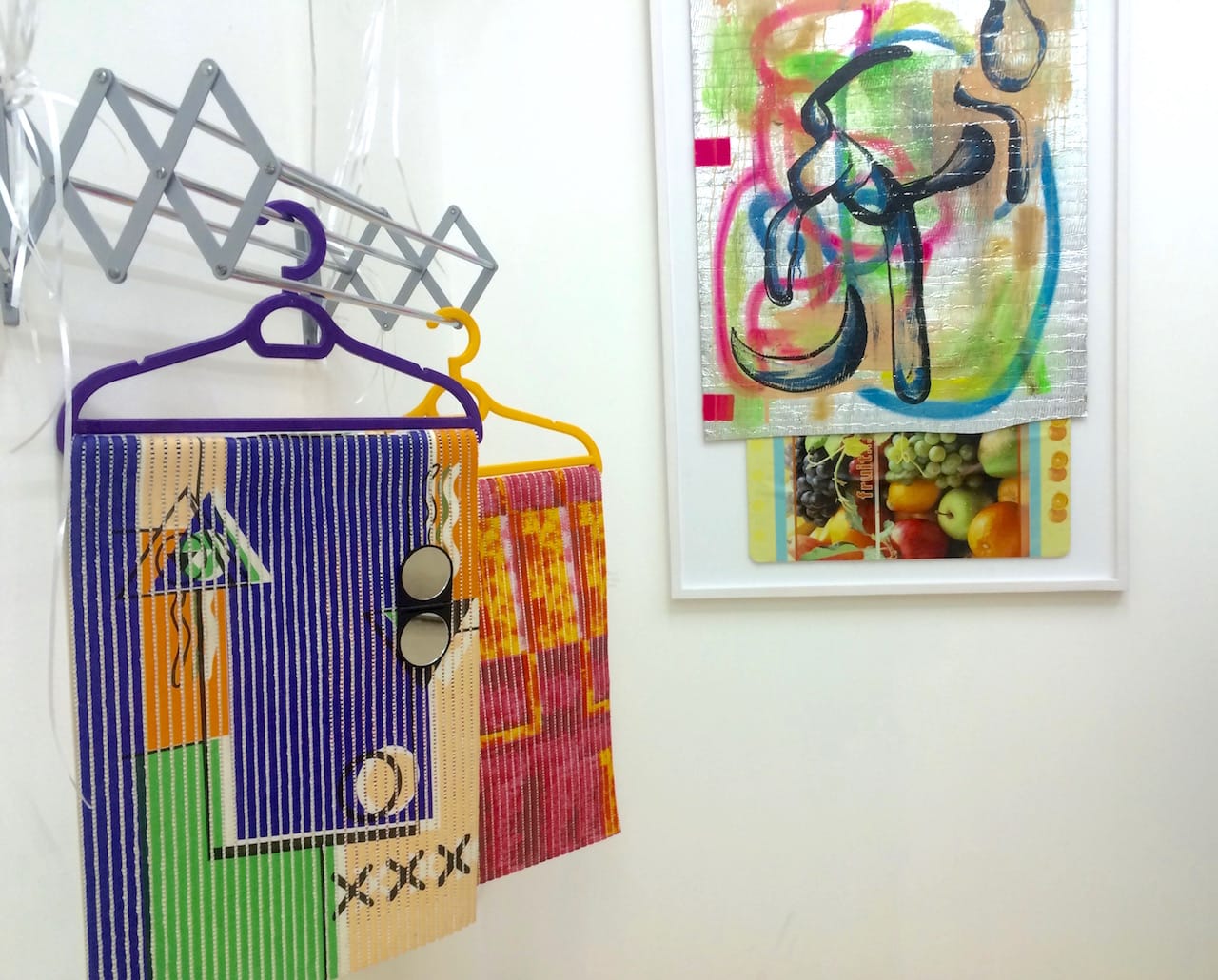 Part of an installation by Cibelle Cavalli Bastos in the Bosse and Baum booth at the 2016 Material Art Fair