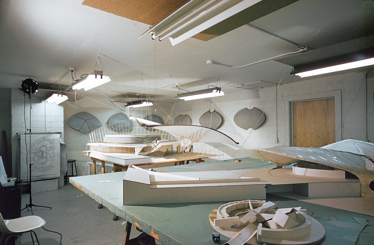 Eero Saarinen's studio space leased solely to work on the design of the TWA terminal (© Richard G. Knight/Richard Gamble Knight Papers (MS 1999). Manuscripts and Archives, Yale University Library)