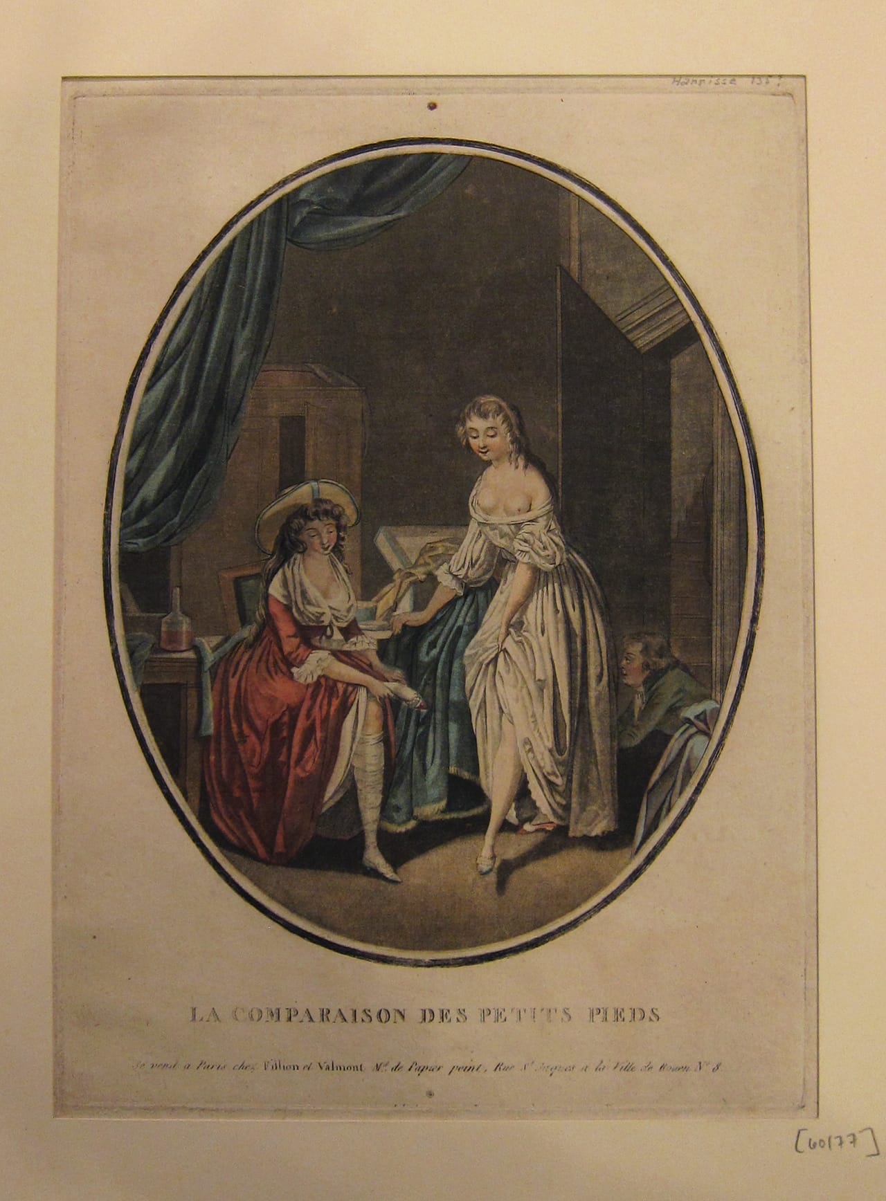 Louis Léopold Boilly, "La Comparaison des Petits Pieds [Women Comparing the Size of Their Feet]" (18th c.)