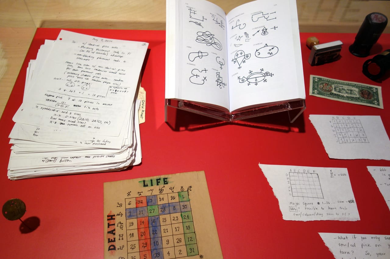 Installation view of 'The Game Worlds of Jason Rohrer' (photo by the author for Hyperallergic)