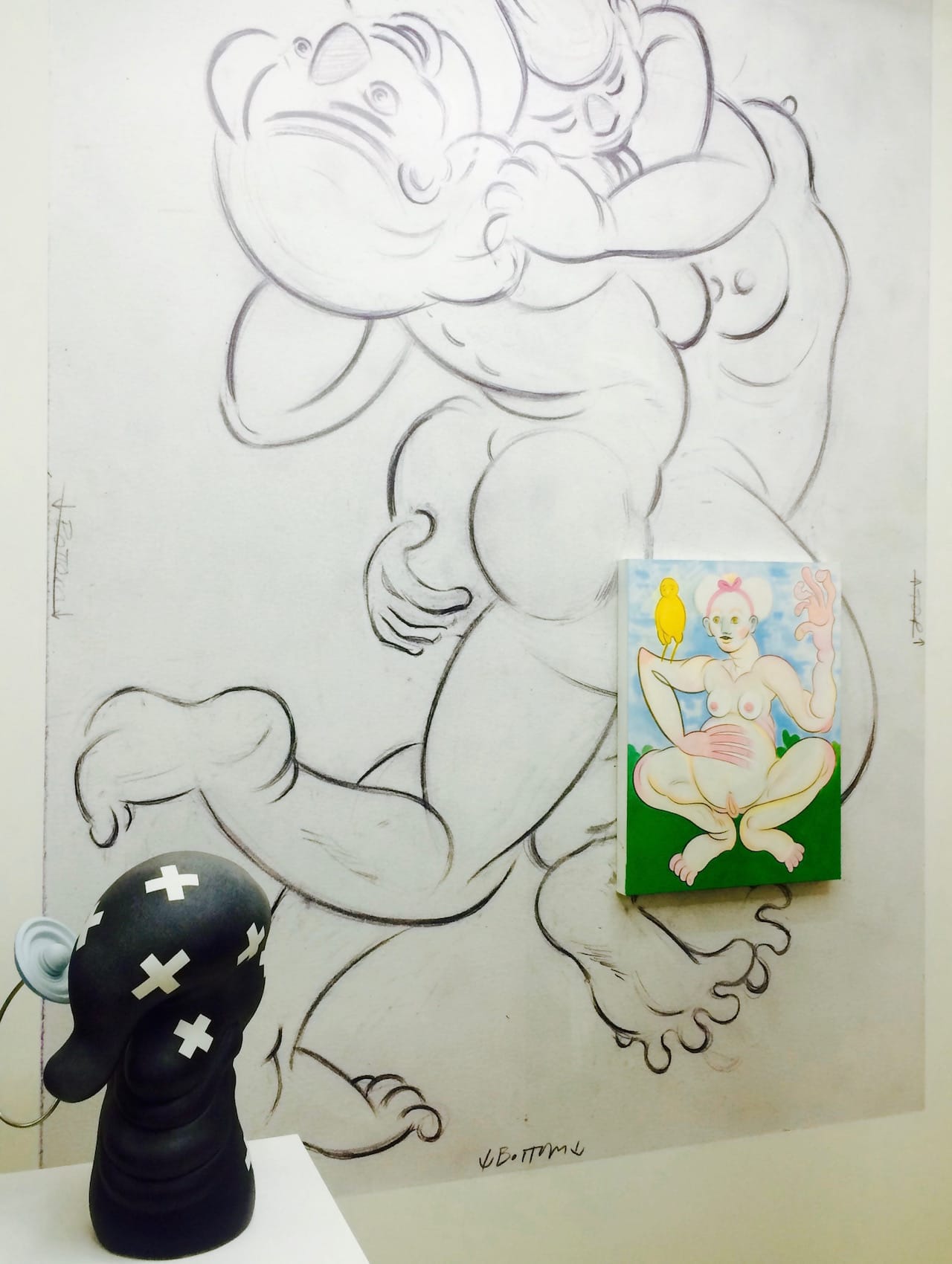 Koac, "Untitled" (2015) in Alter Space's booth at the 2016 Material Art Fair