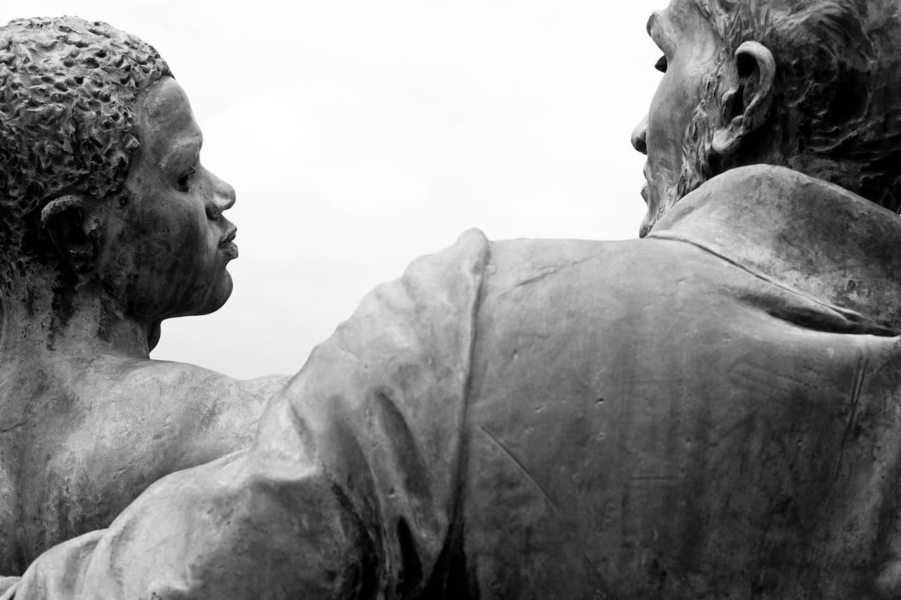 Mathieu K. Abonnenc, "Forever Weak and Ungrateful (1)" (2015), heliogravure, wooden frame, glass, 13 x 20 inches (all images courtesy of Sargent's Daughters)