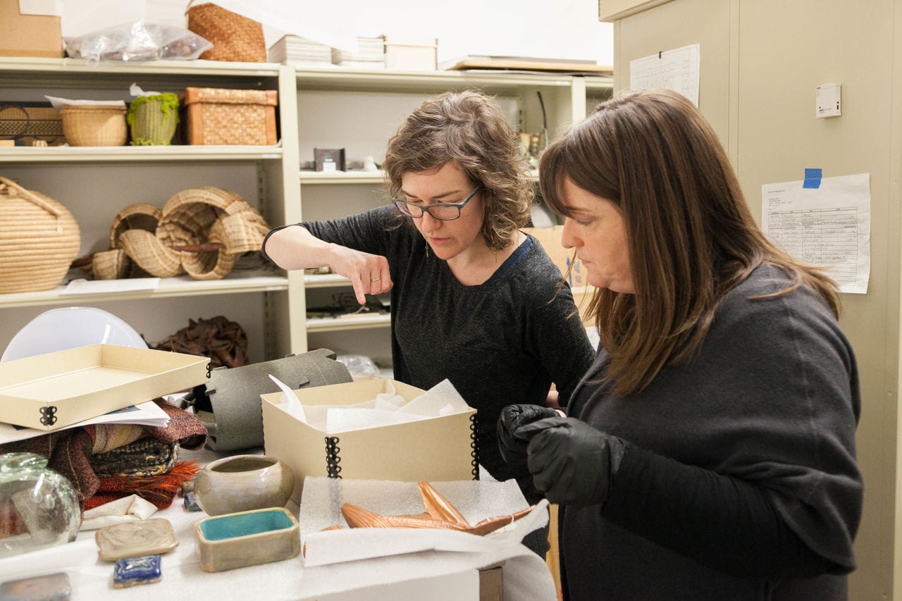 "Extra Credit" class for PNCA students at the Museum of Contemporary Craft (photo by Mario Gallucci, MFA VS '14)