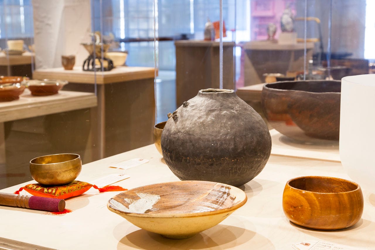 'Object Focus: The Bowl,' installation view, 2013, at the Museum of Contemporary Craft (photo by Matthew Miller)