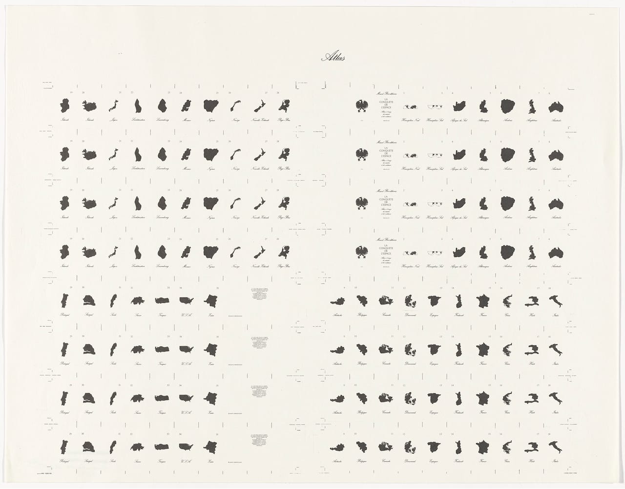 Marcel Broodthaers. Atlas. 1975. Offset lithograph. © 2016 Artists Rights Society (ARS), New York / SABAM, Brussels. 
