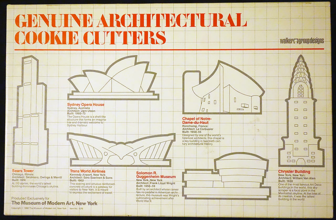 "Genuine Architectural Cookie Cutters"
