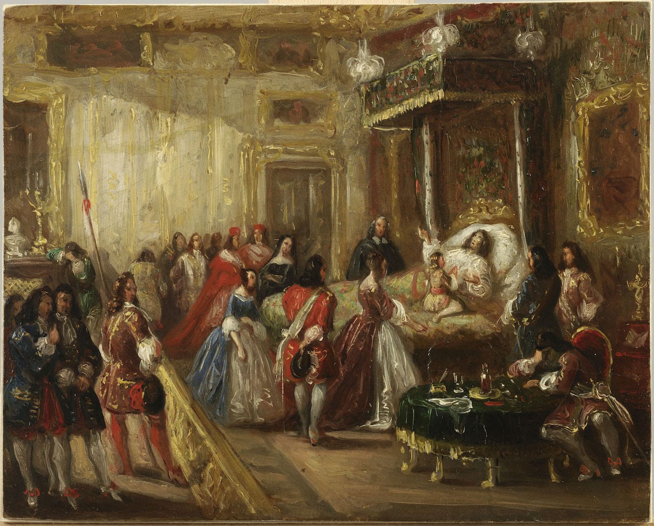 Thomas Jones Henry Barker, "The Death of Louis XIV at the Palace of Versailles" (ca. 1835–40) (Saint-Quentin, musée Antoine Lécuyer © DR)