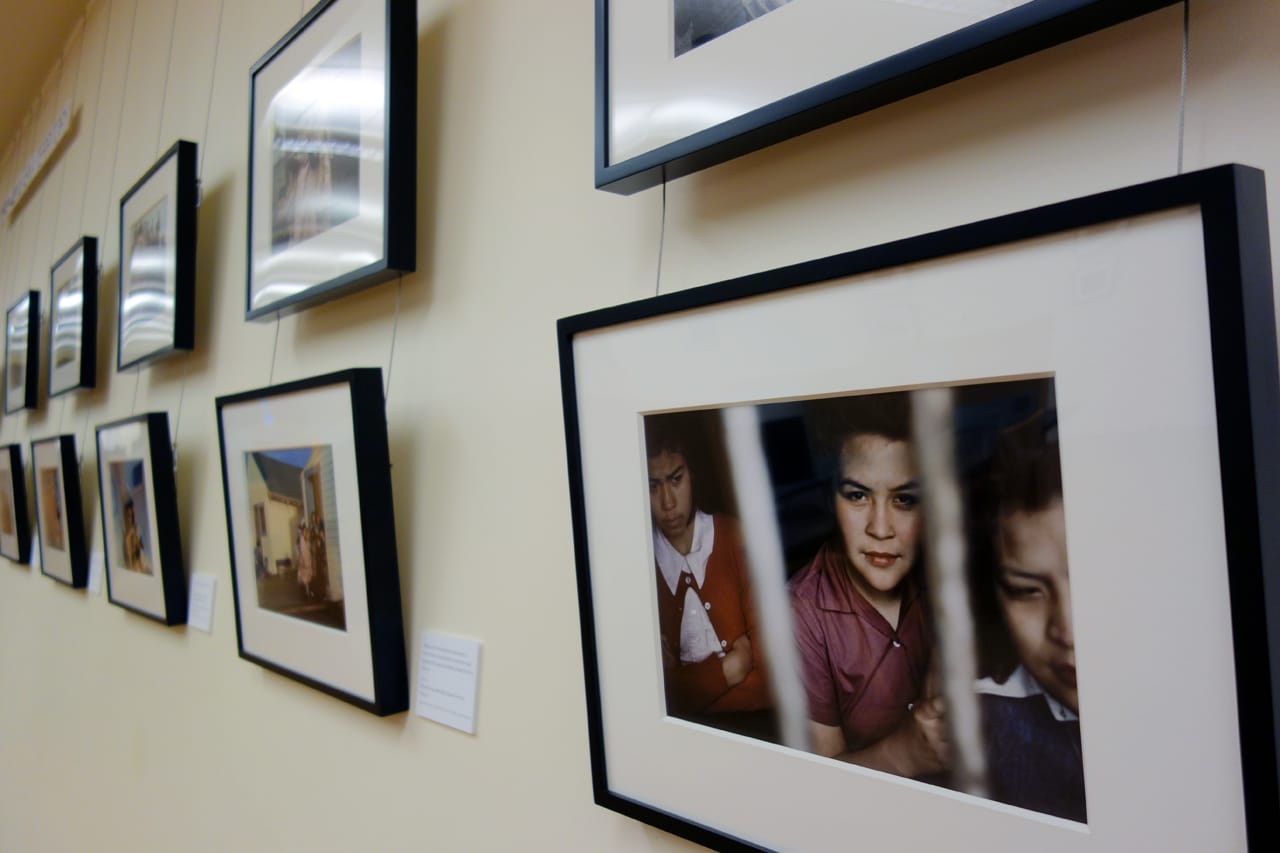 Installation view of 'Ruth Gruber, Photojournalist' at Brooklyn College Library (photo by the author for Hyperallergic)