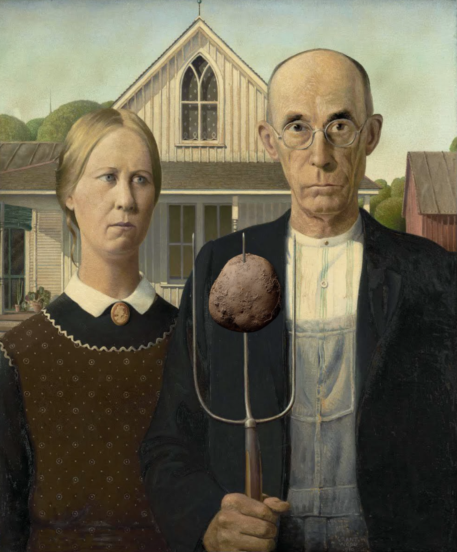 American Gothic with Potato (via @NycAnarchy)