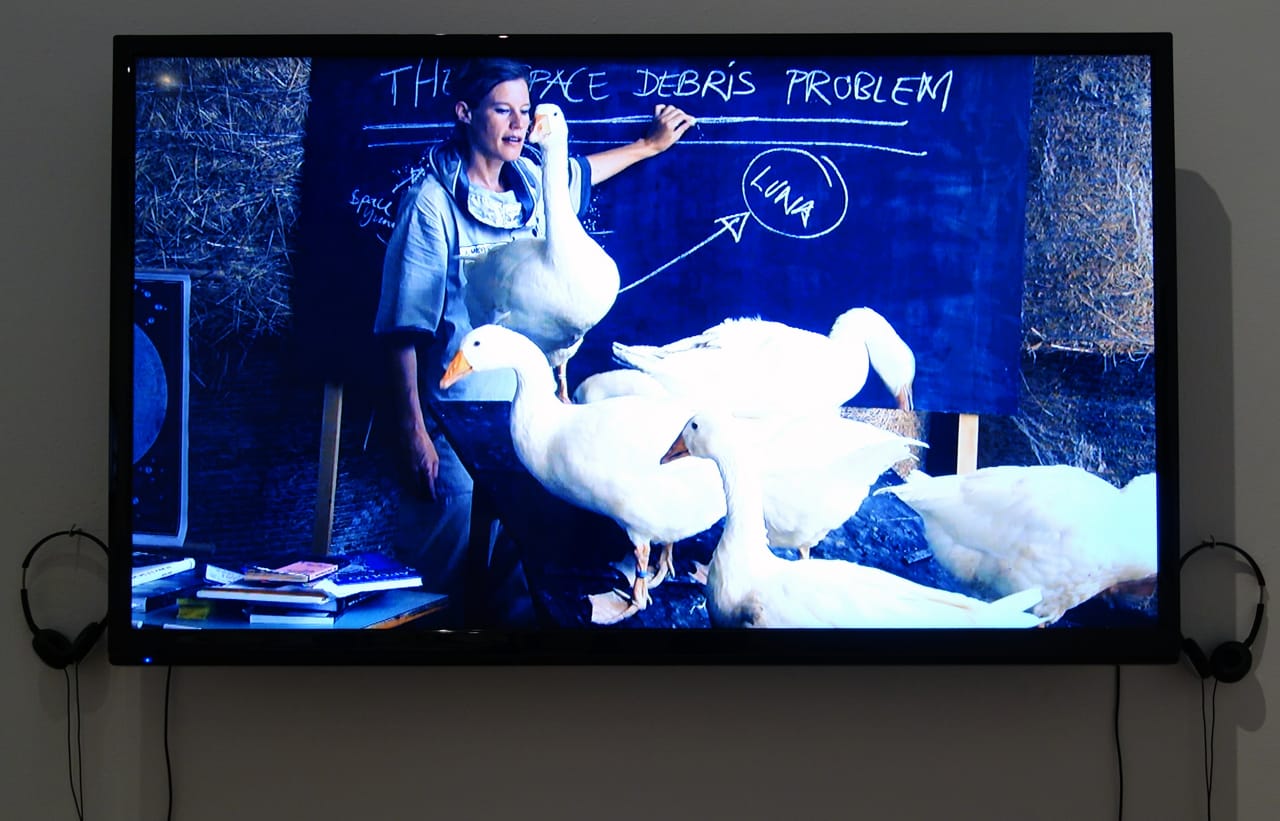 Installation view of 'Setting Out' at apexart