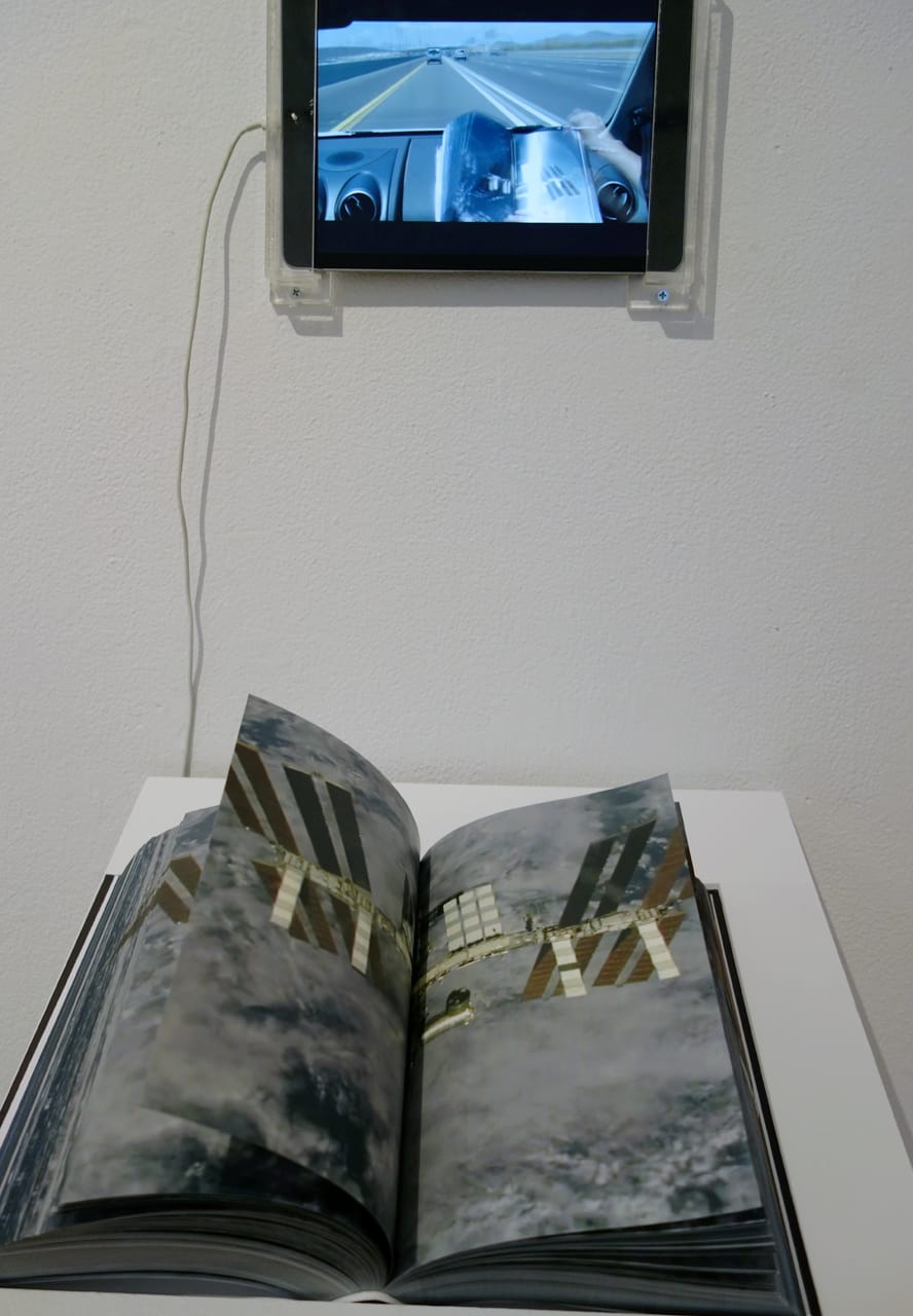 Installation view of 'Setting Out' at apexart