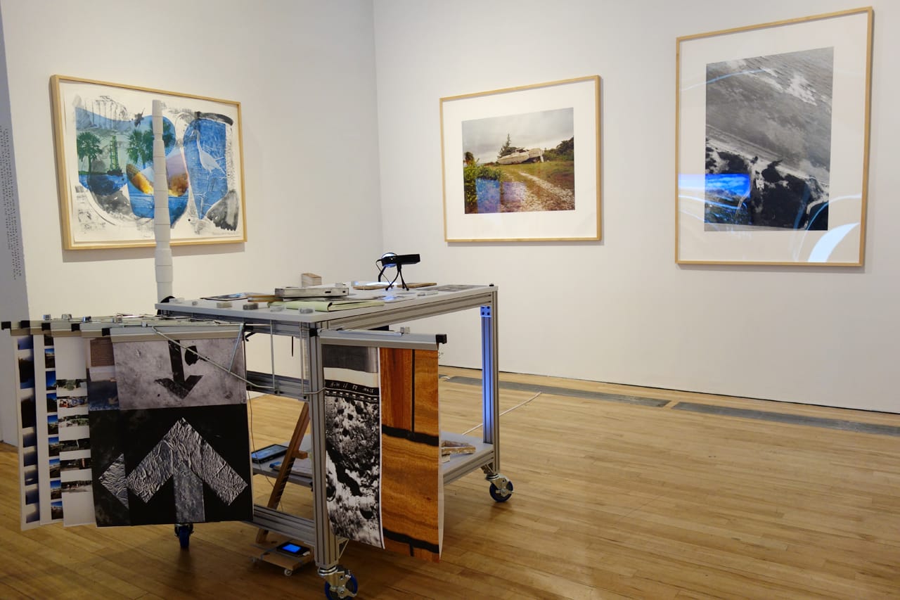 Installation view of 'Setting Out' at apexart