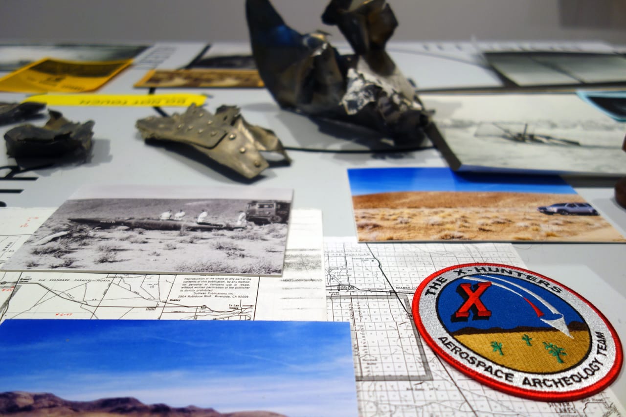 Installation view of 'Setting Out' at apexart