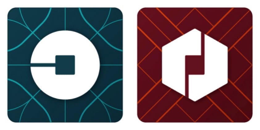 Uber's new logos