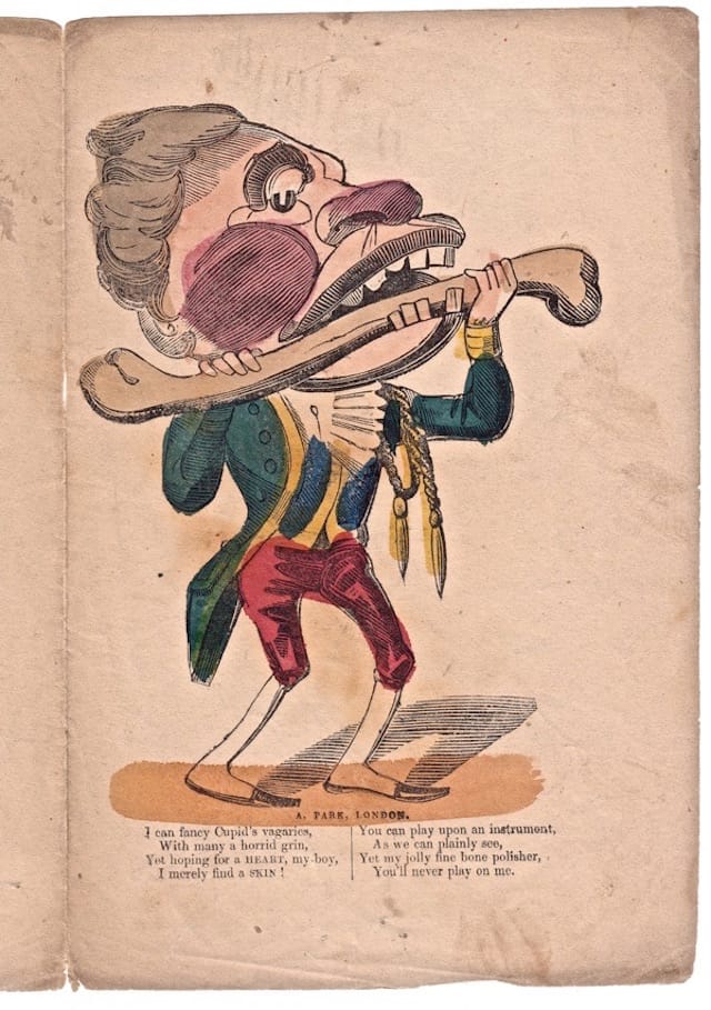 A 19th-century vinegar valentine (collection of Mike Henbrey, via Spitalfields Life/Bishopsgate Institute)