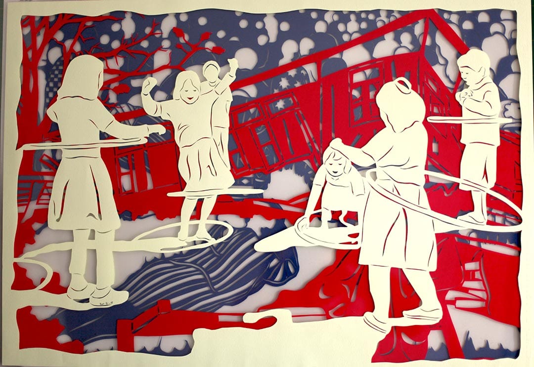 Zun ei Phyu "Hidden Face 1" (2016) (photo courtesy 10 Chancery Lane Gallery and the artist)